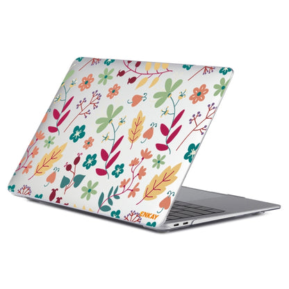 ENKAY Flower Series Pattern Laotop Protective Crystal Case For MacBook Pro 13.3 inch A1706 / A1708 / A1989 / A2159(Spring) - MacBook Pro Cases by ENKAY | Online Shopping UK | buy2fix