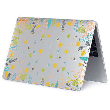 ENKAY Flower Series Pattern Laotop Protective Crystal Case For MacBook Pro 15.4 inch A1707 / A1990(Dandelion) - MacBook Pro Cases by ENKAY | Online Shopping UK | buy2fix