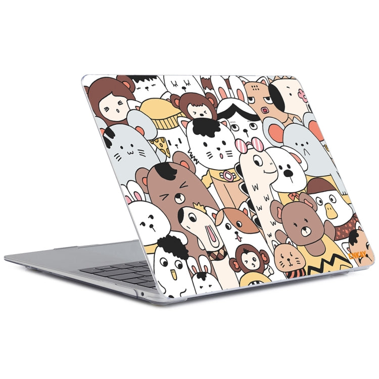 For MacBook Air 13.3 inch A1932 / A2179 / A2337 ENKAY Animal Series Pattern Laotop Protective Crystal Case(Animals No.1) - MacBook Air Cases by ENKAY | Online Shopping UK | buy2fix