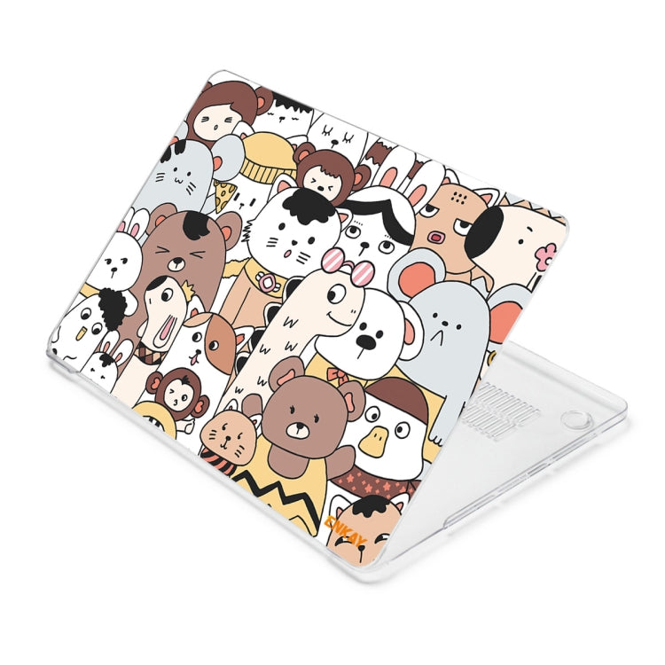 For MacBook Air 13.3 inch A1932 / A2179 / A2337 ENKAY Animal Series Pattern Laotop Protective Crystal Case(Animals No.1) - MacBook Air Cases by ENKAY | Online Shopping UK | buy2fix