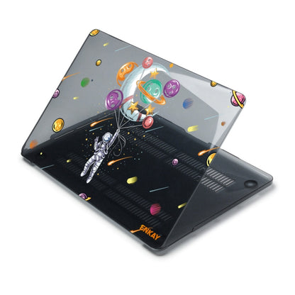 For MacBook Air 13.3 inch A1932 / A2179 / A2337 ENKAY Star Series Pattern Laotop Protective Crystal Case(Balloon Astronaut) - MacBook Air Cases by ENKAY | Online Shopping UK | buy2fix