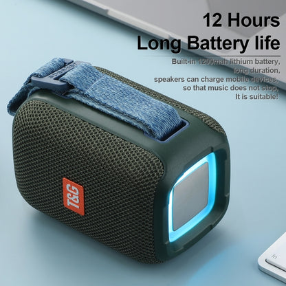 T&G TG339 RGB Light 5W Waterproof Portable Bluetooth Speaker(Red) - Desktop Speaker by T&G | Online Shopping UK | buy2fix