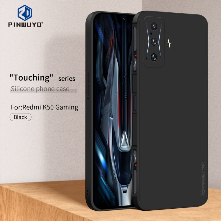 For Xiaomi Redmi K50 Gaming PINWUYO Sense Series Liquid Silicone TPU Phone Case(Black) - More Brand by PINWUYO | Online Shopping UK | buy2fix