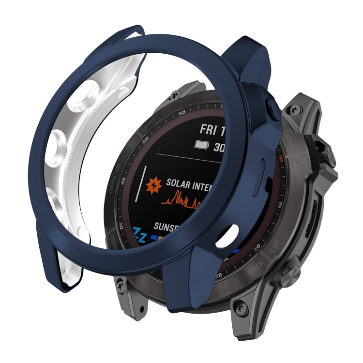 For Garmin Fenix 7S Shockproof TPU Watch Case(Grey) - Watch Cases by buy2fix | Online Shopping UK | buy2fix