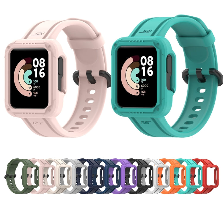 For Xiaomi Mi Watch Lite Silicone Solid Color Watch Band(Black) - Watch Bands by buy2fix | Online Shopping UK | buy2fix