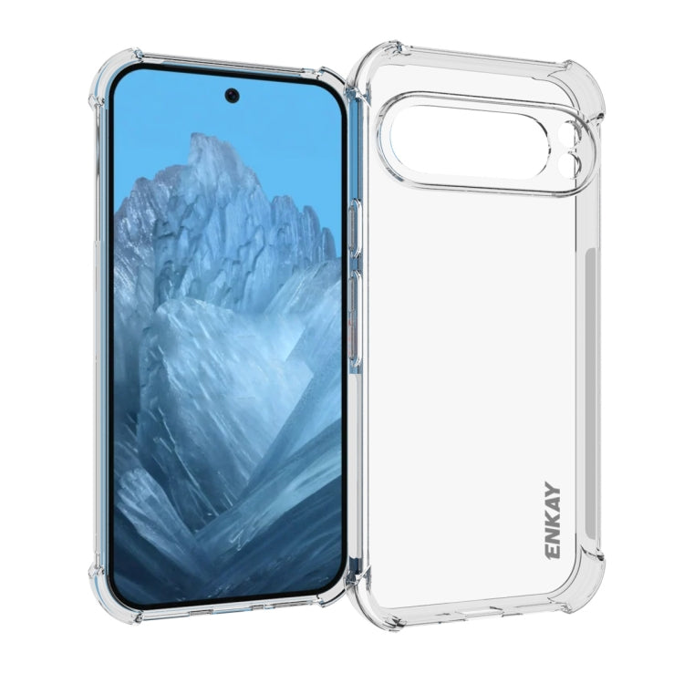 For Google Pixel 9 Pro ENKAY Hat-Prince Transparent TPU Shockproof Phone Case - Google Cases by ENKAY | Online Shopping UK | buy2fix