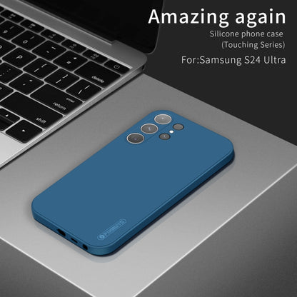 For Samsung Galaxy S25 Ultra 5G PINWUYO Sense Series Liquid Silicone TPU Phone Case(Blue) - Galaxy S25 Ultra 5G Cases by PINWUYO | Online Shopping UK | buy2fix