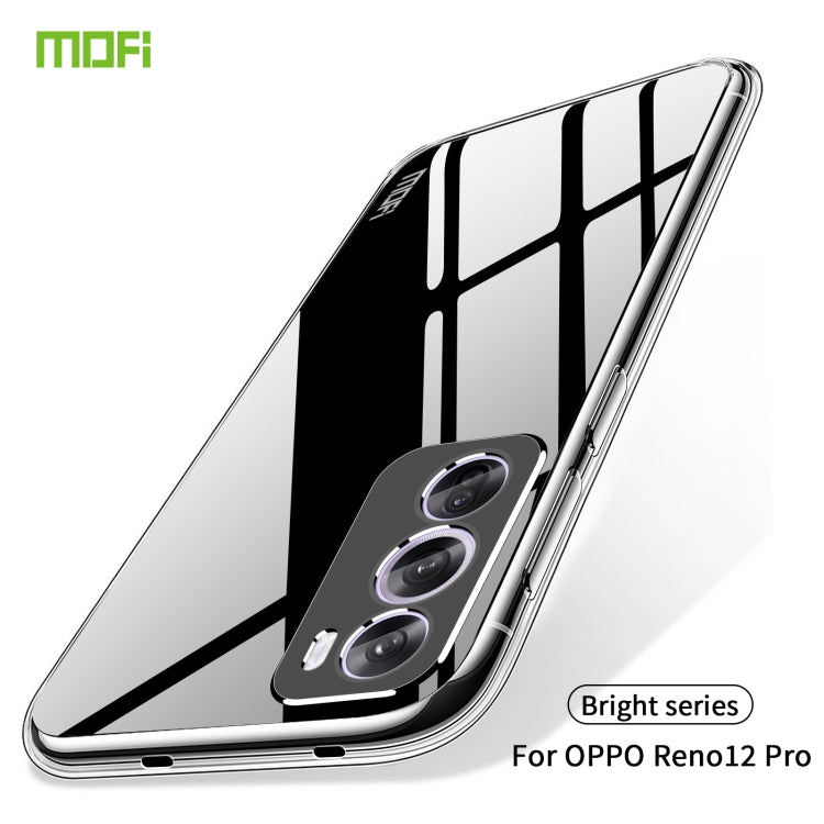 For OPPO Reno12 Pro Global MOFI Ming Series Transparent Ultra-thin TPU Phone Case(Transparent) - Reno12 Pro Cases by MOFI | Online Shopping UK | buy2fix