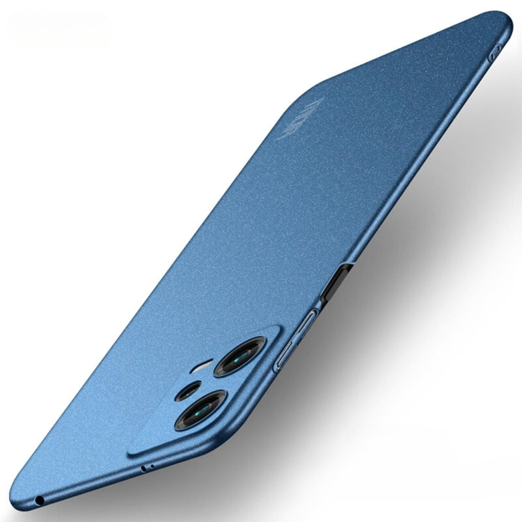 For Xiaomi Redmi Note 12 Global MOFI Fandun Series Frosted PC Ultra-thin All-inclusive Phone Case(Blue) - Note 12 Pro Cases by MOFI | Online Shopping UK | buy2fix