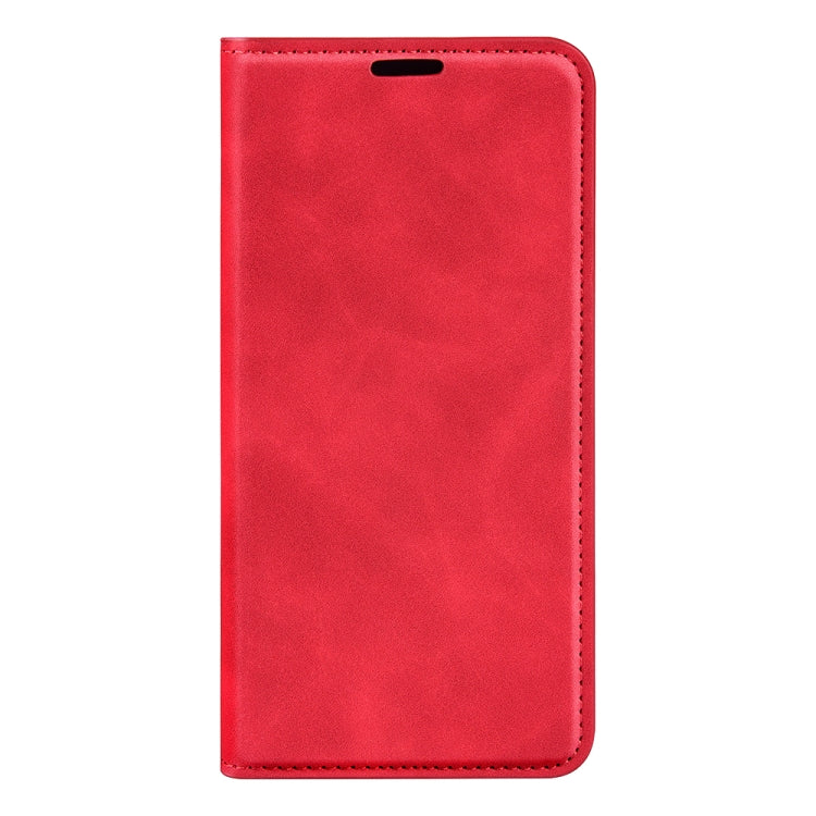 For iPhone 16 Plus Retro-skin  Magnetic Suction Leather Phone Case(Red) - iPhone 16 Plus Cases by buy2fix | Online Shopping UK | buy2fix