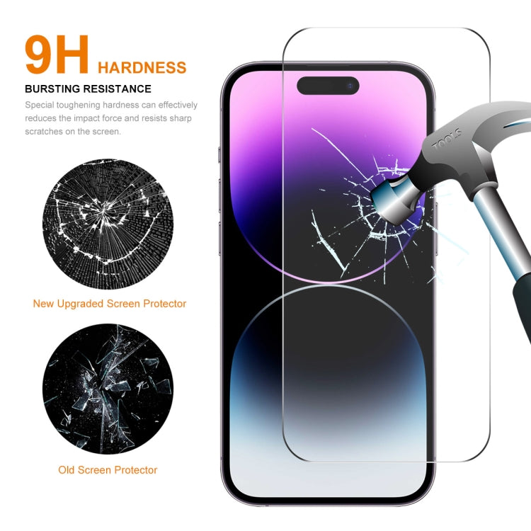 For iPhone 16 Pro Max 2pcs NKAY 0.26mm 9H 2.5D High Aluminum-silicon Tempered Glass Film - iPhone 16 Pro Max Tempered Glass by ENKAY | Online Shopping UK | buy2fix