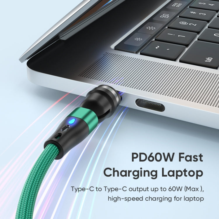 ENKAY PD60W Type-C to Type-C / 8 Pin / Micro USB Magnetic 540 Degrees Rotating Fast Charging Cable, Length:1m(Black) - Charging Cable & Head by ENKAY | Online Shopping UK | buy2fix