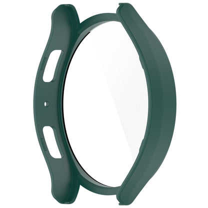 For Samsung Galaxy Watch6 40mm PC + Tempered Film Integrated Watch Protective Case(Green) - Watch Cases by buy2fix | Online Shopping UK | buy2fix