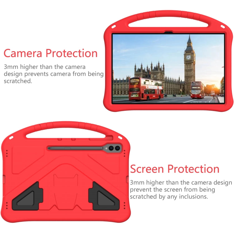 For Samsung Galaxy Tab S8 Ultra EVA Shockproof Tablet Case with Holder(Red) - Galaxy Tab S8 Ultra Cases by buy2fix | Online Shopping UK | buy2fix