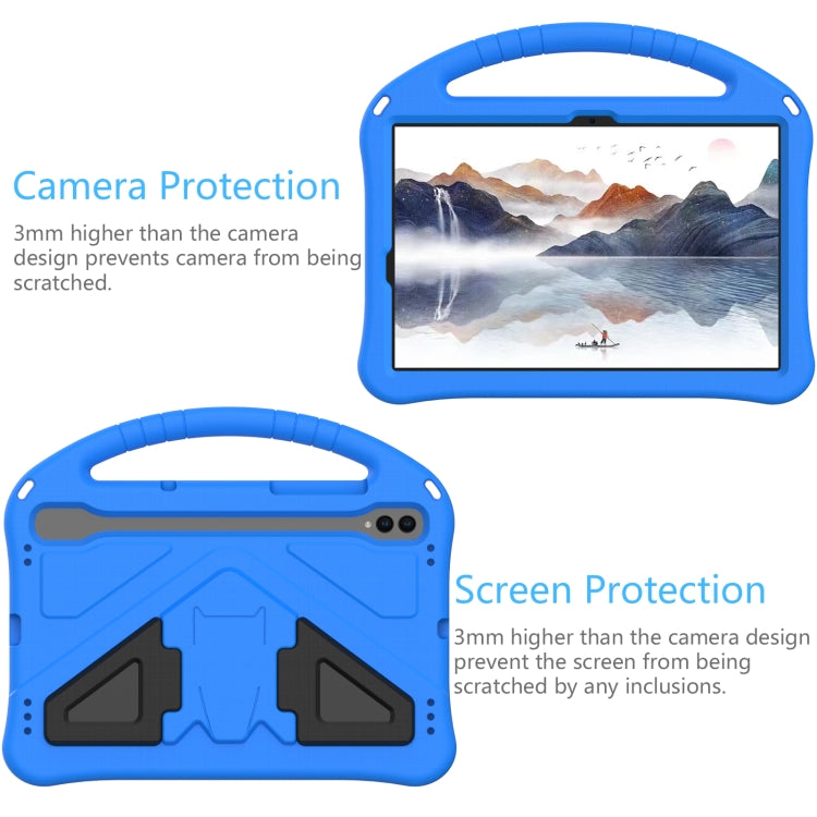 For Samsung Galaxy Tab S10 EVA Shockproof Tablet Case with Holder(Blue) - Tab S10 Cases by buy2fix | Online Shopping UK | buy2fix