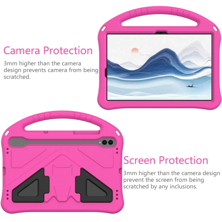 For Samsung Galaxy Tab S10 EVA Shockproof Tablet Case with Holder(Rose Red) - Tab S10 Cases by buy2fix | Online Shopping UK | buy2fix