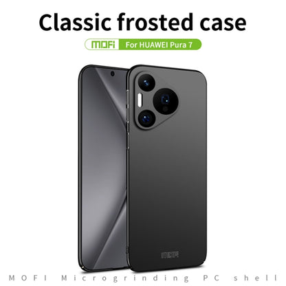 For Huawei Pura 7 MOFI Micro-Frosted PC Ultra-thin Hard Phone Case(Black) - Huawei Cases by MOFI | Online Shopping UK | buy2fix