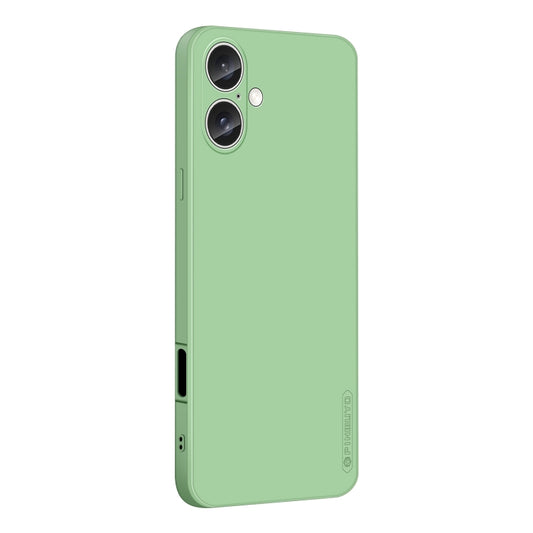 For iPhone 16 Plus PINWUYO Sense Series Liquid Silicone TPU Phone Case(Green) - iPhone 16 Plus Cases by PINWUYO | Online Shopping UK | buy2fix