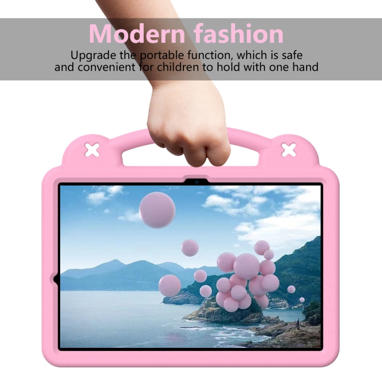 For Samsung Galaxy Tab S9+ 12.4 X810 Handle Kickstand Children EVA Shockproof Tablet Case(Pink) - Galaxy Tab S9+ Cases by buy2fix | Online Shopping UK | buy2fix