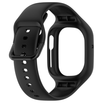 For Honor Watch 4 Integrated Fully Enclosed Silicone Watch Band(Black) - Watch Bands by buy2fix | Online Shopping UK | buy2fix