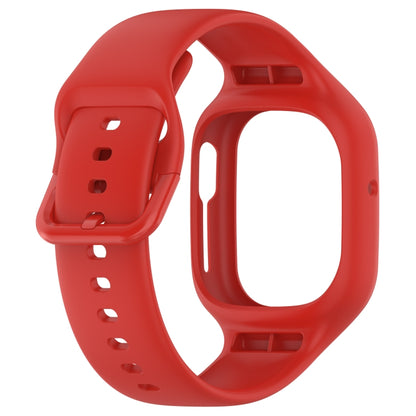 For Honor Watch 4 Integrated Fully Enclosed Silicone Watch Band(Red) - Watch Bands by buy2fix | Online Shopping UK | buy2fix