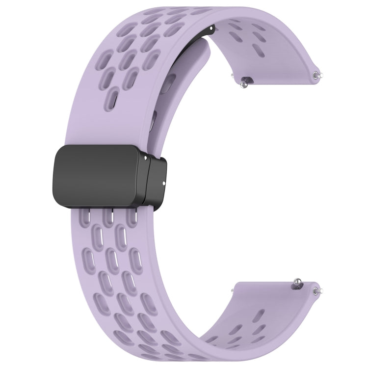 For Honor Watch GS Pro 22mm Folding Magnetic Clasp Silicone Watch Band(Purple) - Watch Bands by buy2fix | Online Shopping UK | buy2fix