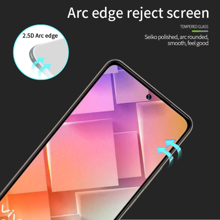 For vivo Y200e PINWUYO 9H 2.5D Full Screen Tempered Glass Film(Black) - vivo Tempered Glass by PINWUYO | Online Shopping UK | buy2fix