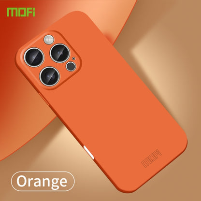 For iPhone 16 Pro Max MOFI Qin Series Skin Feel All-inclusive PC Phone Case(Orange) - iPhone 16 Pro Max Cases by MOFI | Online Shopping UK | buy2fix