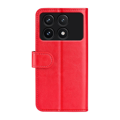 For Xiaomi Redmi K70 R64 Texture Horizontal Flip Leather Phone Case(Red) - K70 Cases by buy2fix | Online Shopping UK | buy2fix