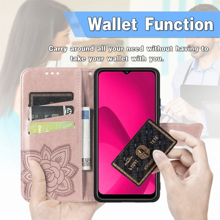 For iPhone 16 Plus Butterfly Love Flower Embossed Leather Phone Case(Pink) - iPhone 16 Plus Cases by buy2fix | Online Shopping UK | buy2fix