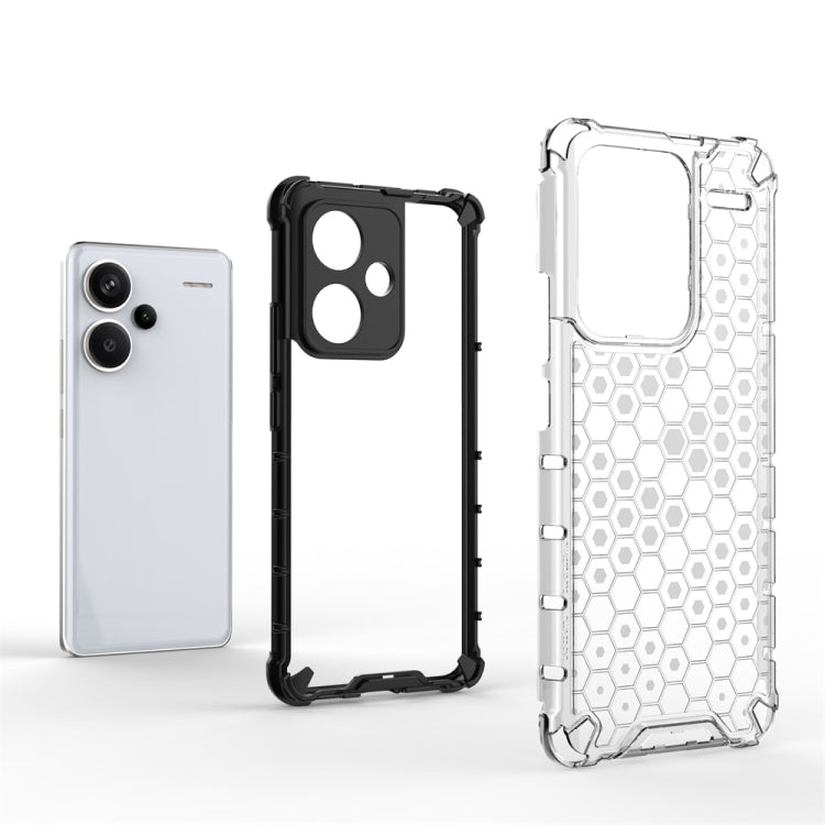 For Redmi Note 13 Pro+ Shockproof Honeycomb Phone Case(White) - Note 13 Pro+ Cases by buy2fix | Online Shopping UK | buy2fix