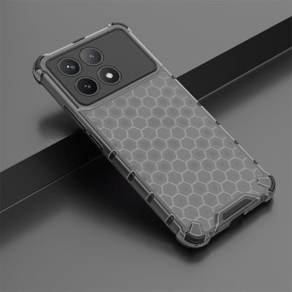 For Redmi K70 Pro Shockproof Honeycomb Phone Case(Black) - K70 Pro Cases by buy2fix | Online Shopping UK | buy2fix