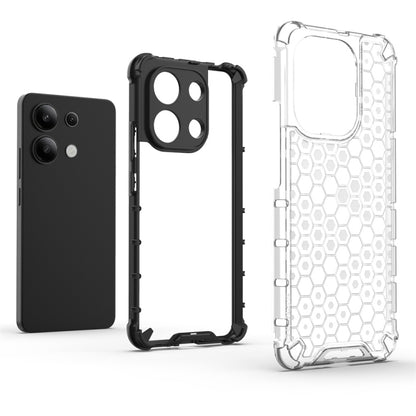 For Redmi Note 13 4G Global Shockproof Honeycomb Phone Case(White) - Xiaomi Cases by buy2fix | Online Shopping UK | buy2fix