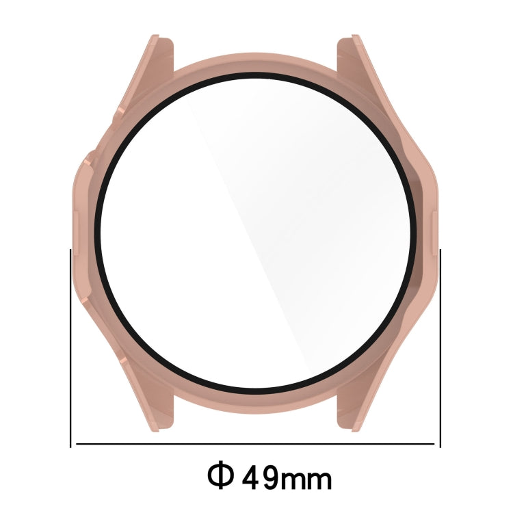 For Huawei Watch GT 4 46mm PC + Tempered Film Integrated Watch Protective Case(Pink) - Watch Cases by buy2fix | Online Shopping UK | buy2fix