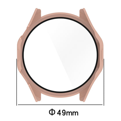 For Huawei Watch GT 4 46mm PC + Tempered Film Integrated Watch Protective Case(Pink) - Watch Cases by buy2fix | Online Shopping UK | buy2fix