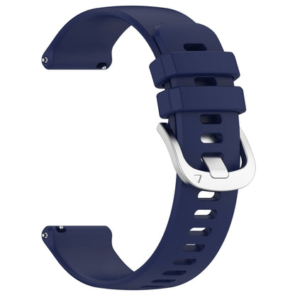 For Garmin Venu 3S Liquid Glossy Silver Buckle Silicone Watch Band(Dark Blue) - Watch Bands by buy2fix | Online Shopping UK | buy2fix