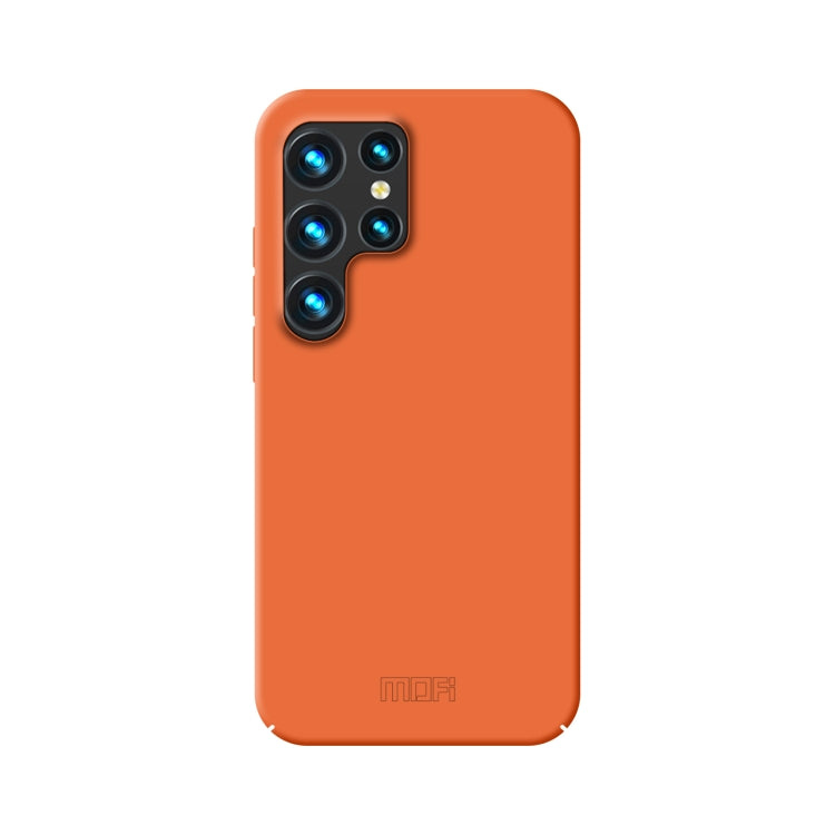 For Samsung Galaxy S23 Ultra 5G MOFI Qin Series Skin Feel All-inclusive PC Phone Case(Orange) - Galaxy S23 Ultra 5G Cases by MOFI | Online Shopping UK | buy2fix