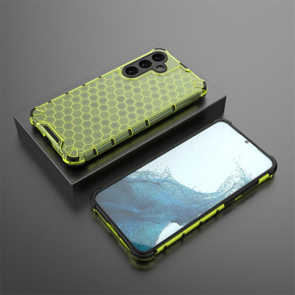 For Samsung Galaxy S24+ 5G Shockproof Honeycomb Phone Case(Green) - Galaxy S24+ 5G Cases by buy2fix | Online Shopping UK | buy2fix