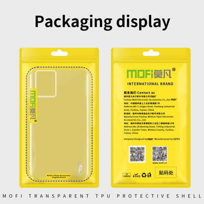 For Motorola Moto G54 MOFI Ming Series Ultra-thin TPU Phone Case(Transparent) - Motorola Cases by MOFI | Online Shopping UK | buy2fix