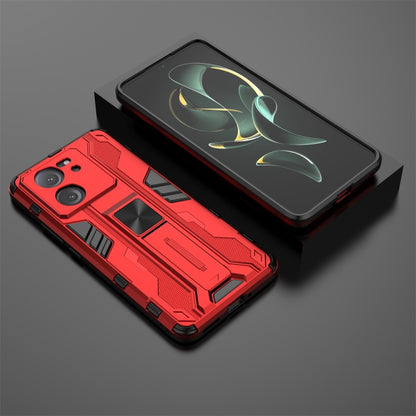 For Xiaomi 13T Supersonic Armor PC Hybrid TPU Phone Case(Red) - Xiaomi Cases by buy2fix | Online Shopping UK | buy2fix