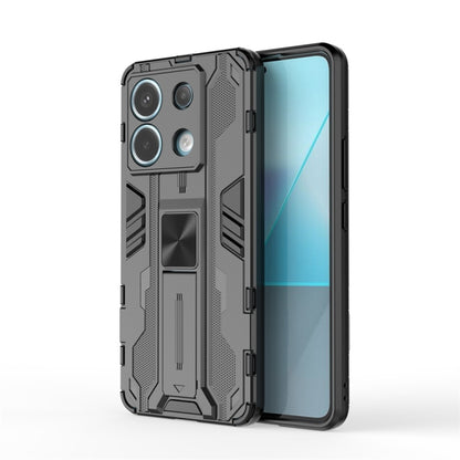 For Xiaomi Poco X6 Supersonic Armor PC Hybrid TPU Phone Case(Black) - Xiaomi Cases by buy2fix | Online Shopping UK | buy2fix