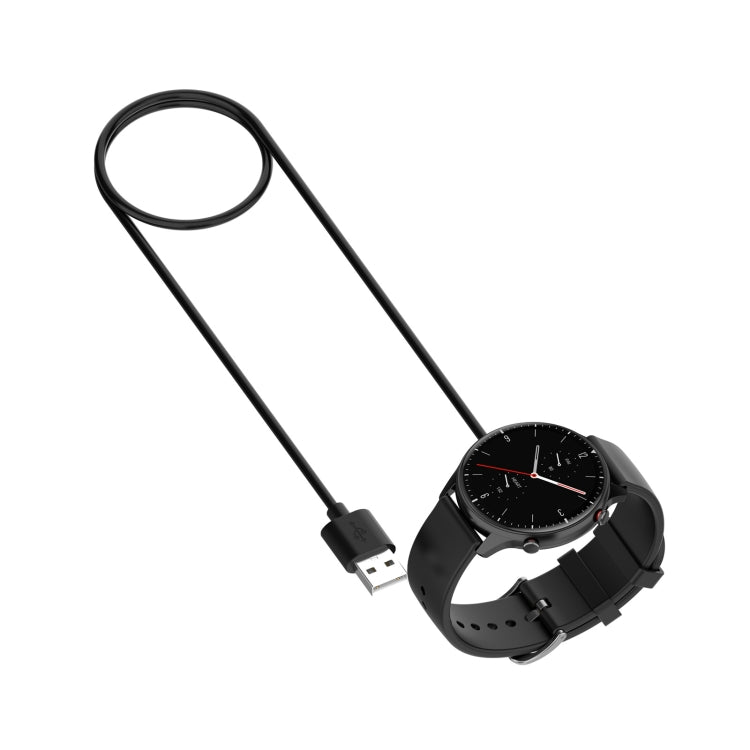 For Amazfit Active Smart Watch 1m Magnetic Charging Cable(Black) - Charger by buy2fix | Online Shopping UK | buy2fix