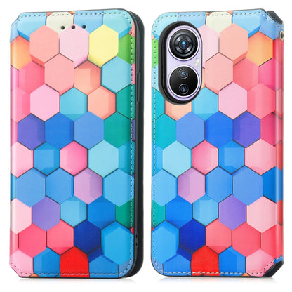 For Blackview A200 Pro CaseNeo Colorful Magnetic Leather Phone Case(Colorful Cube) - More Brand by buy2fix | Online Shopping UK | buy2fix