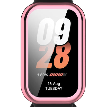 For Xiaomi Smart Band 8 Active Full Package TPU Electroplated Watch Protective Case(Pink) - Watch Cases by buy2fix | Online Shopping UK | buy2fix