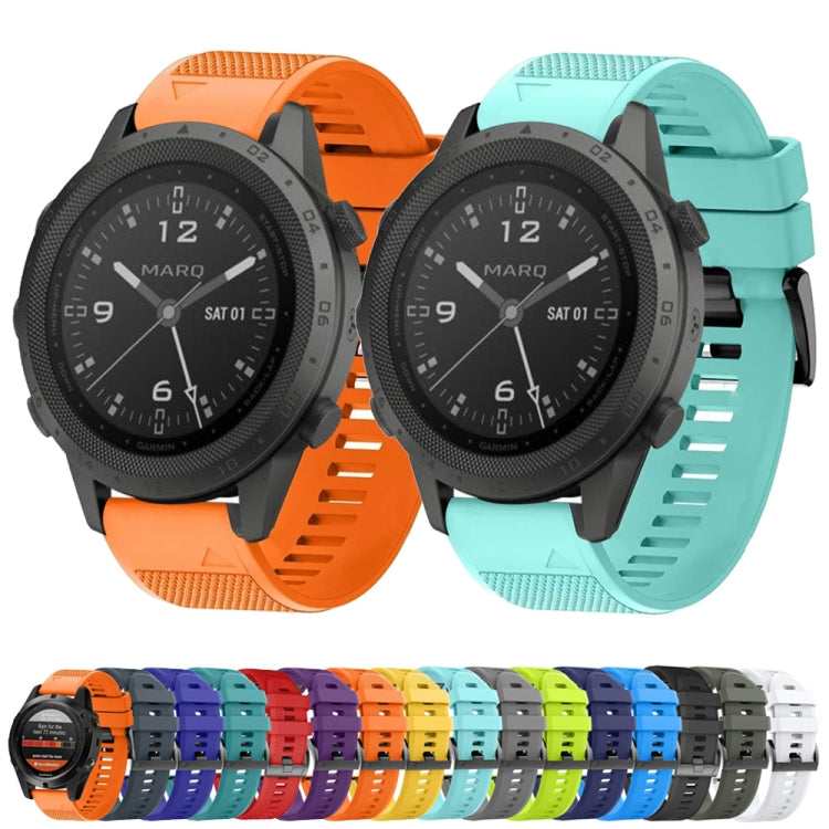 For Garmin Fenix 6 Sapphire 22mm Quick Release Silicone Watch Band(Sky Blue) - Watch Bands by buy2fix | Online Shopping UK | buy2fix