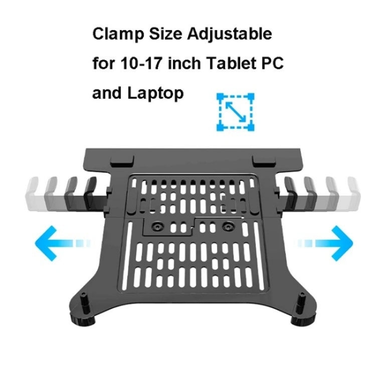 NB H100-FP For 10-17 inch Gas Spring Mechanism Full Motion Arm VESA Board Desktop Laptop Bracket - Laptop Stand by buy2fix | Online Shopping UK | buy2fix