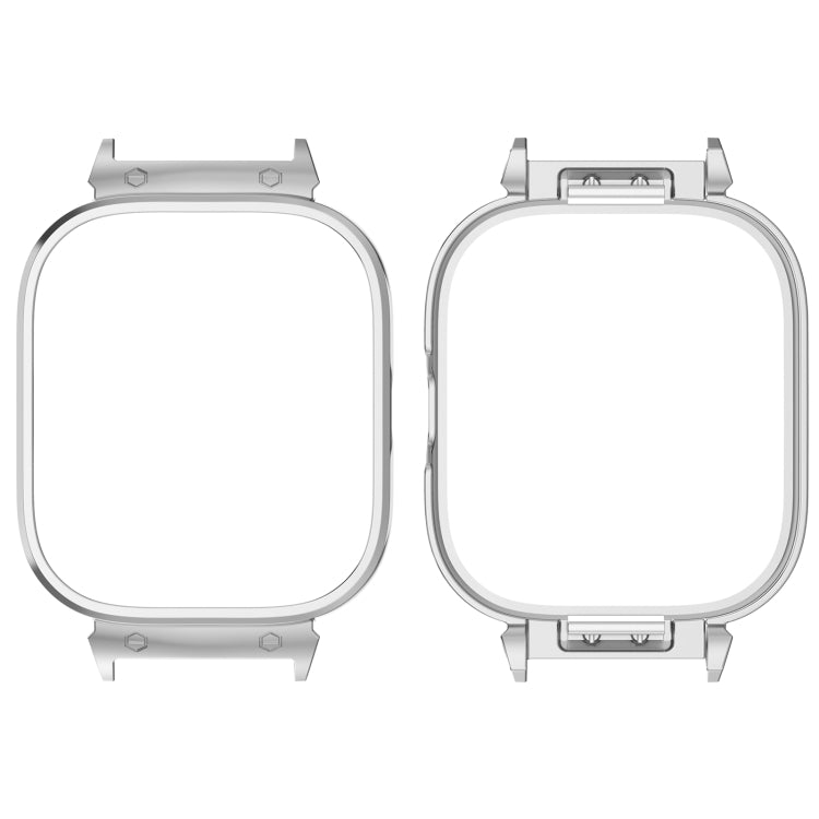 For Redmi Watch 4 Metal Frame Watch Protective Case(Silver) - Watch Cases by buy2fix | Online Shopping UK | buy2fix