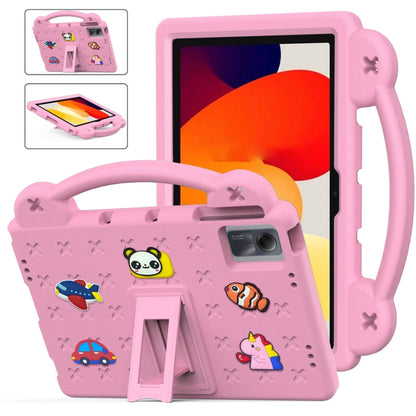 For Xiaomi Redmi Pad SE 11 2023  Handle Kickstand Children EVA Shockproof Tablet Case(Pink) - More Tablet Cases by buy2fix | Online Shopping UK | buy2fix