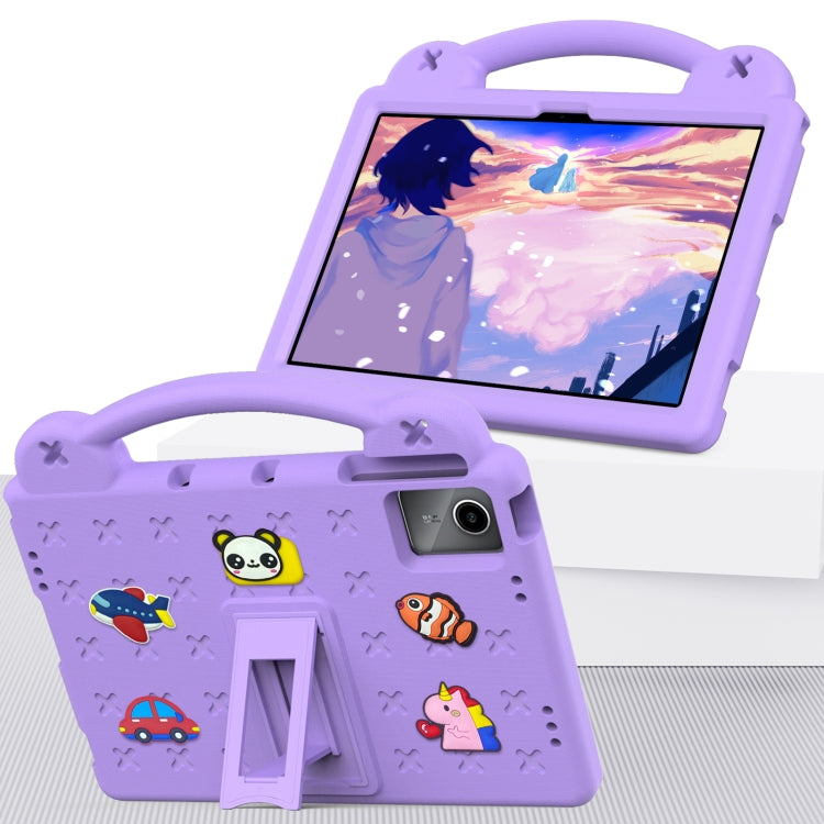 For DOOGEE T30 Pro 11 2023 Handle Kickstand Children EVA Shockproof Tablet Case(Light Purple) - Others by buy2fix | Online Shopping UK | buy2fix