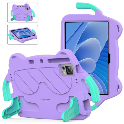 For DOOGEE T30 Pro 11 2023 Ice Baby EVA Shockproof Hard PC Tablet Case(Light Purple+Mint Green) - Others by buy2fix | Online Shopping UK | buy2fix